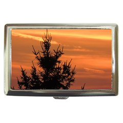 Christmas Tree And Sunset Cigarette Money Cases by picsaspassion