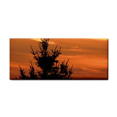 Christmas Tree And Sunset Hand Towel