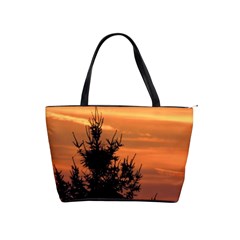 Christmas Tree And Sunset Shoulder Handbags