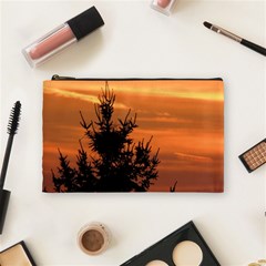 Christmas Tree And Sunset Cosmetic Bag (medium) 