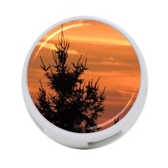 Christmas Tree And Sunset 4-port Usb Hub (one Side) by picsaspassion