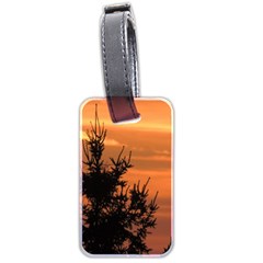 Christmas Tree And Sunset Luggage Tags (two Sides)