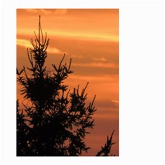 Christmas Tree And Sunset Small Garden Flag (two Sides) by picsaspassion