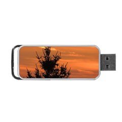 Christmas Tree And Sunset Portable Usb Flash (one Side) by picsaspassion