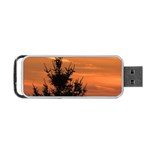 Christmas tree and sunset Portable USB Flash (Two Sides) Back