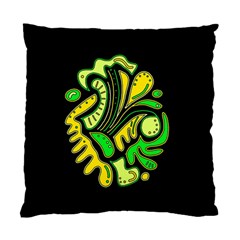 Yellow And Green Spot Standard Cushion Case (two Sides) by Valentinaart