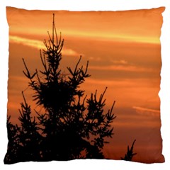 Christmas Tree And Sunset Standard Flano Cushion Case (two Sides) by picsaspassion