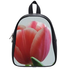 Red - White Tulip Flower School Bags (small)  by picsaspassion