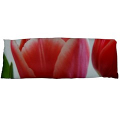 Red - White Tulip Flower Body Pillow Case (dakimakura)