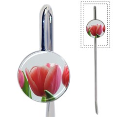 Red Tulips Book Mark by picsaspassion