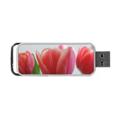 Red Tulips Portable Usb Flash (one Side) by picsaspassion