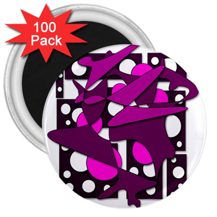 Something purple 3  Magnets (100 pack)