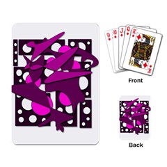 Something Purple Playing Card by Valentinaart