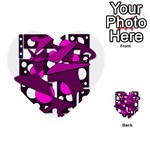 Something purple Multi-purpose Cards (Heart)  Back 45