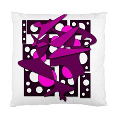 Something Purple Standard Cushion Case (one Side) by Valentinaart