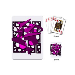 Something Purple Playing Cards (mini)  by Valentinaart