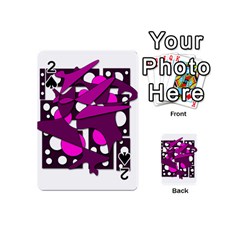 Something Purple Playing Cards 54 (mini)  by Valentinaart