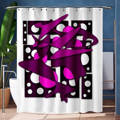 Something Purple Shower Curtain 60  X 72  (medium)  by Valentinaart