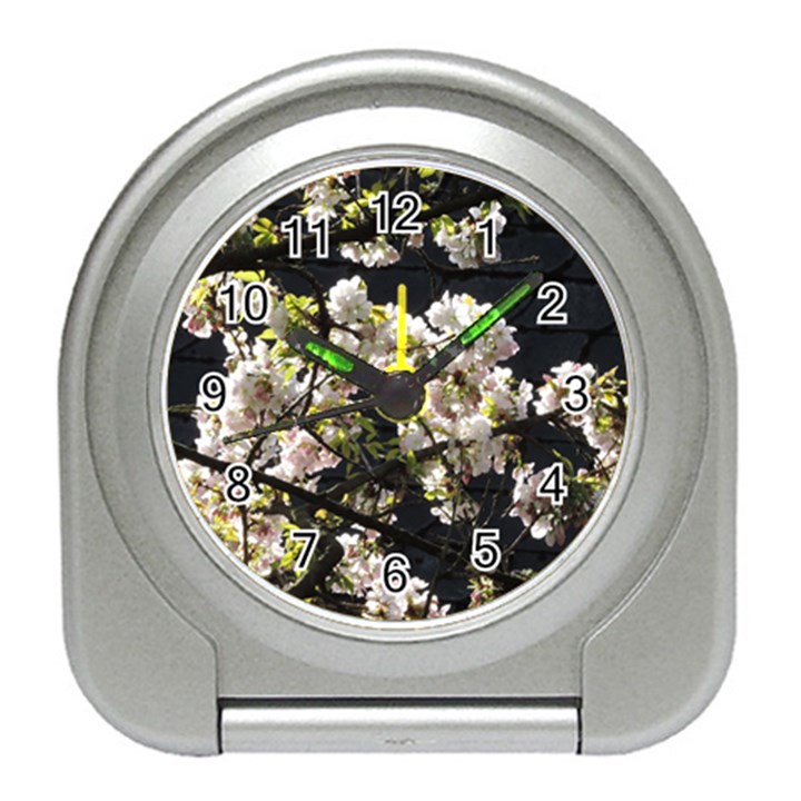 Blooming Japanese cherry flowers Travel Alarm Clocks