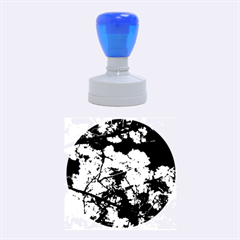 Blooming Japanese Cherry Flowers Rubber Round Stamps (medium) by picsaspassion