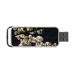 Japanese Cherry Flower Portable Usb Flash (two Sides)