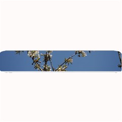 White Cherry Flowers And Blue Sky Small Bar Mats by picsaspassion