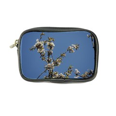 White Cherry Flowers And Blue Sky Coin Purse by picsaspassion