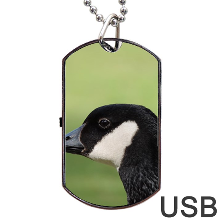 Goose bird in nature Dog Tag USB Flash (One Side)