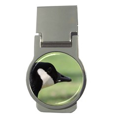 Goose, Black And White Money Clips (round)  by picsaspassion