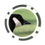 Goose, black and white Poker Chip Card Guards Front