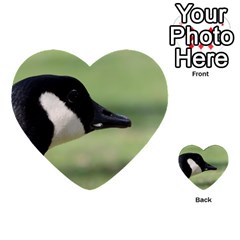 Goose, Black And White Multi-purpose Cards (heart)  by picsaspassion