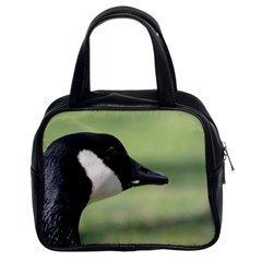 Goose, Black And White Classic Handbags (2 Sides) by picsaspassion