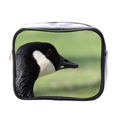 Goose, Black And White Mini Toiletries Bags by picsaspassion