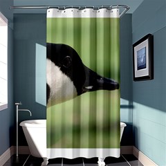 Goose, Black And White Shower Curtain 36  X 72  (stall)  by picsaspassion