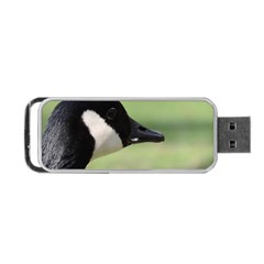 Goose, Black And White Portable Usb Flash (one Side) by picsaspassion