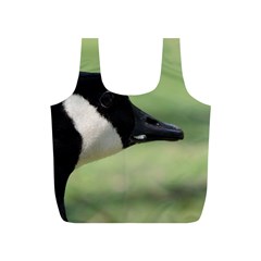 Goose, Black And White Full Print Recycle Bags (s)  by picsaspassion