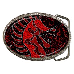 Red Dragon Belt Buckles by Valentinaart