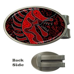 Red Dragon Money Clips (oval)  by Valentinaart