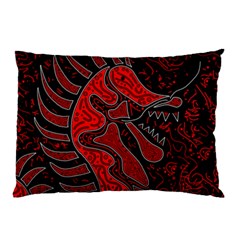 Red Dragon Pillow Case by Valentinaart