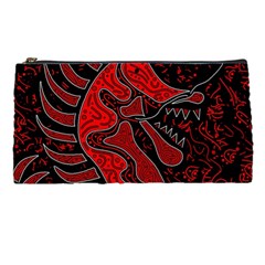 Red Dragon Pencil Cases by Valentinaart