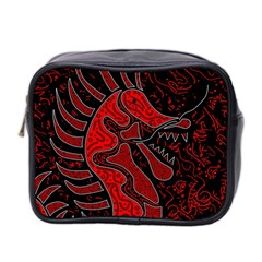 Red Dragon Mini Toiletries Bag 2-side by Valentinaart