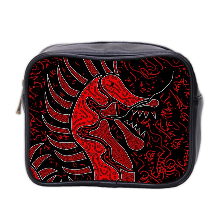 Red dragon Mini Toiletries Bag 2-Side