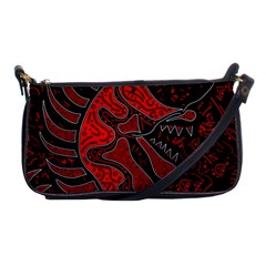 Red Dragon Shoulder Clutch Bags by Valentinaart