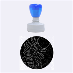 Red Dragon Rubber Round Stamps (medium) by Valentinaart