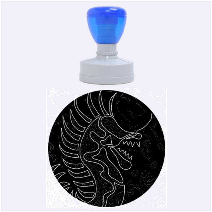 Red dragon Rubber Round Stamps (Large)