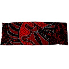 Red Dragon Body Pillow Case Dakimakura (two Sides) by Valentinaart