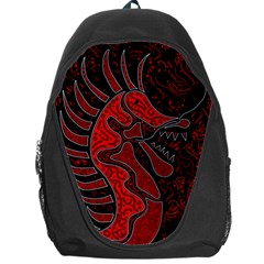 Red Dragon Backpack Bag by Valentinaart