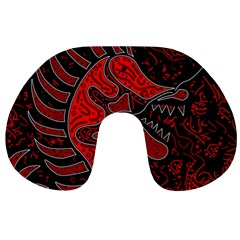 Red Dragon Travel Neck Pillows by Valentinaart