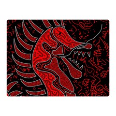 Red Dragon Double Sided Flano Blanket (mini)  by Valentinaart