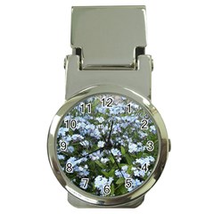 Blue Forget-me-not Flowers Money Clip Watches by picsaspassion